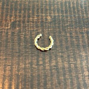 Elegant Gold-Toned Twisted Ring